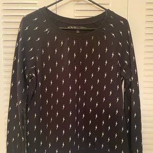 Vans black lightning bolt crew neck sweater